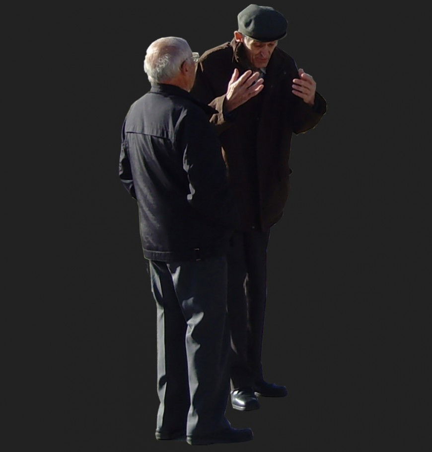 Old aged people 3d model CAd blocks detail photo file