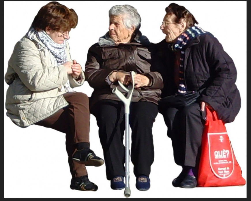 Old aged women block detail layout JPEG file