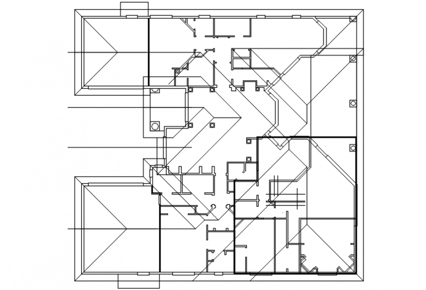 Old floor framing structure plan details of house dwg file