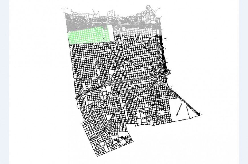 Olive terrain city architecture map cad drawing details dwg file