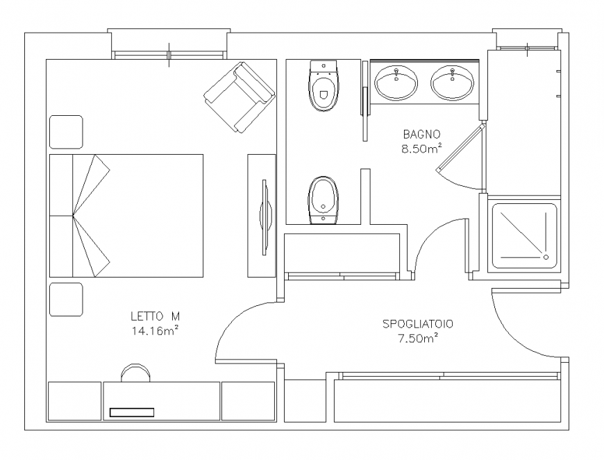 One bhk house structure