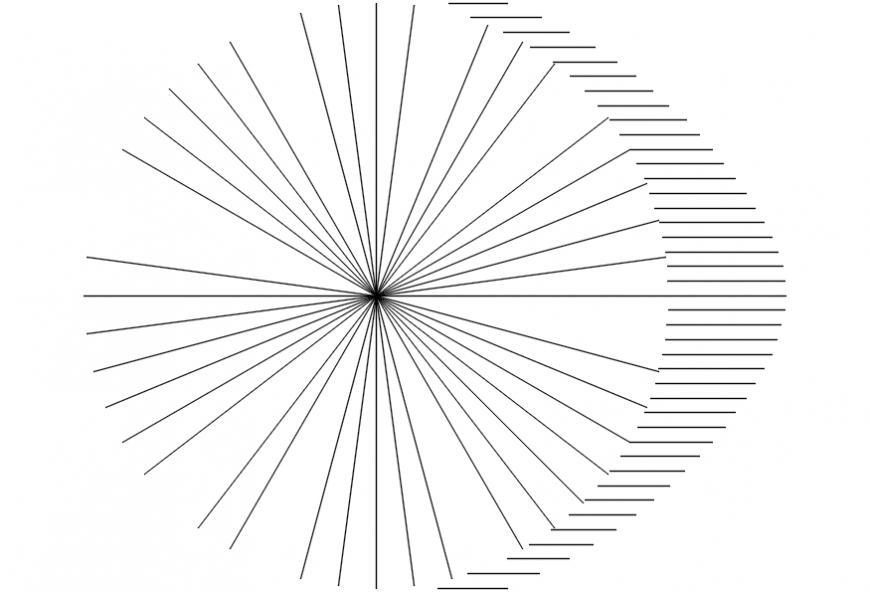 One common tree plant with shade 2d drawing details dwg file