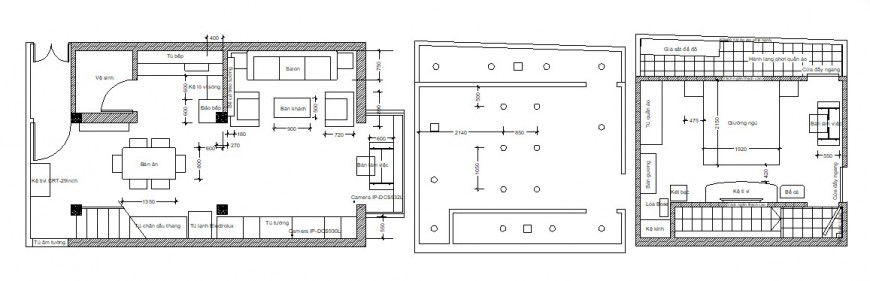 One family house layout plan 2d cad drawing details dwg file
