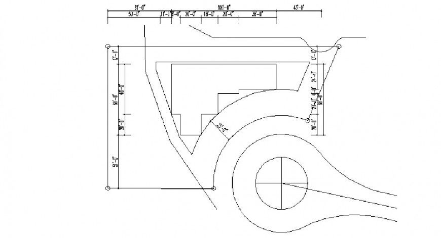 One family house site plan auto-cad drawing details dwg file