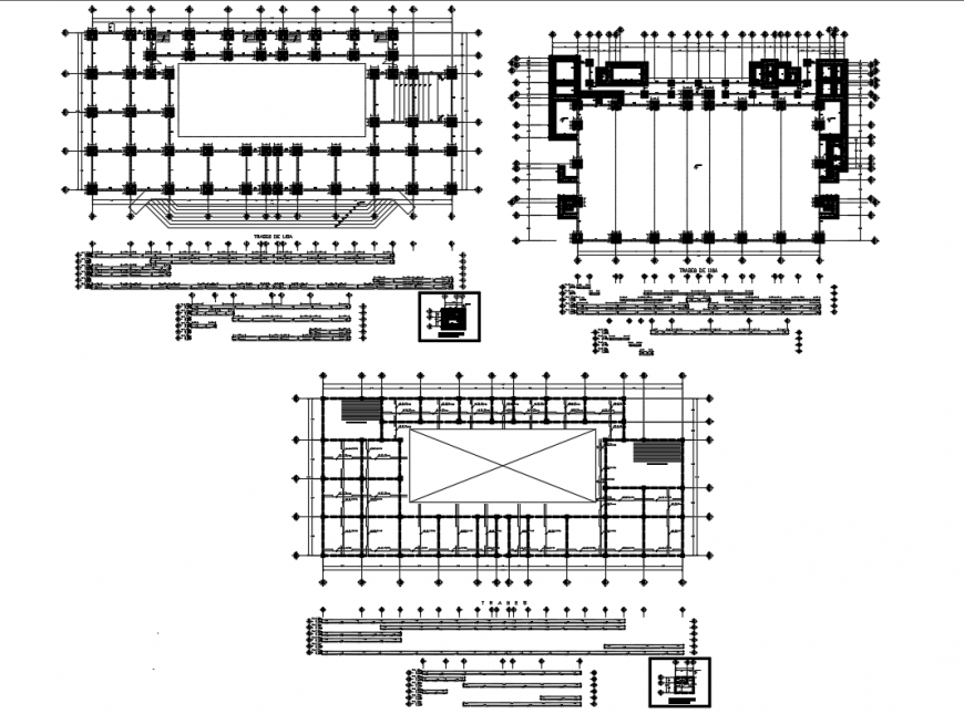 One family house structure details with foundation dwg file