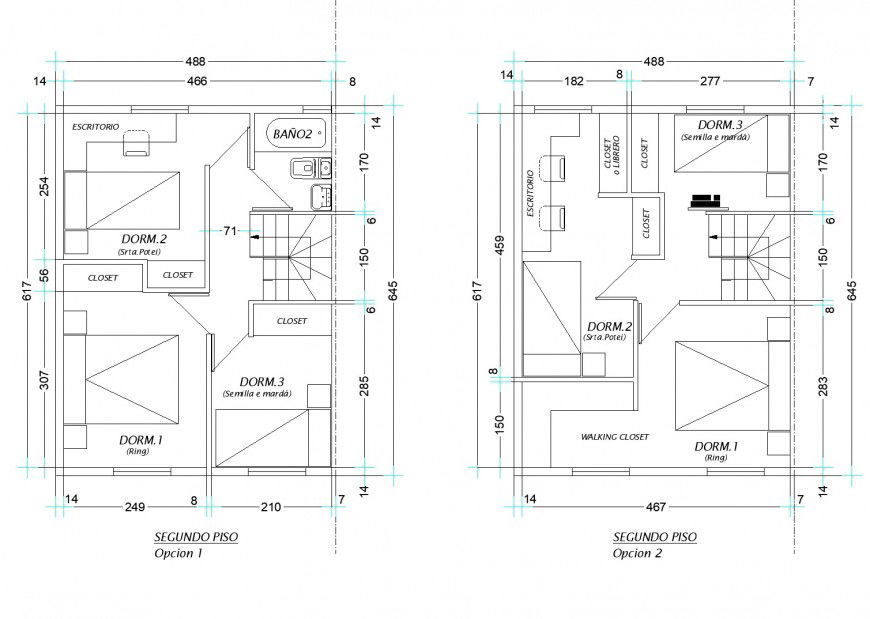 One family housing plan autocad file