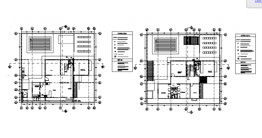 One family three bedroom house floor plan layout details dwg file