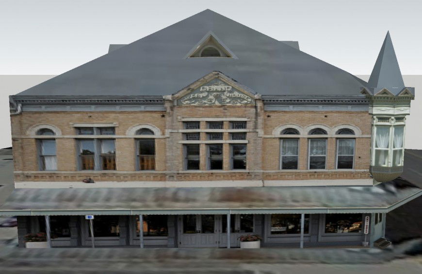 Opera house cultural government building in sketch up file