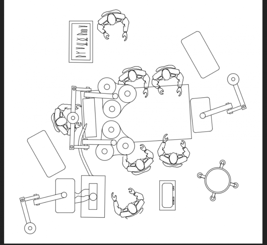Operating room blocks details of multiple theater cad drawing dwg file