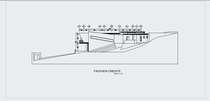 orientation view elevation plan design drawing for modern house design