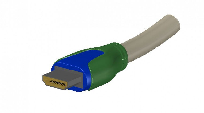 Otg cable drawings 3d model of electrical blocks dwg file