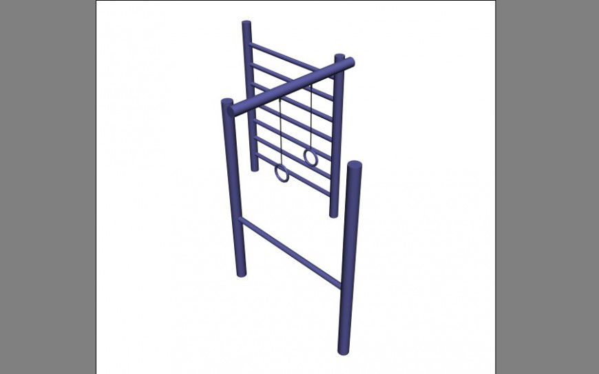 Outdoor fitness gym equipment 3d model 3d max file