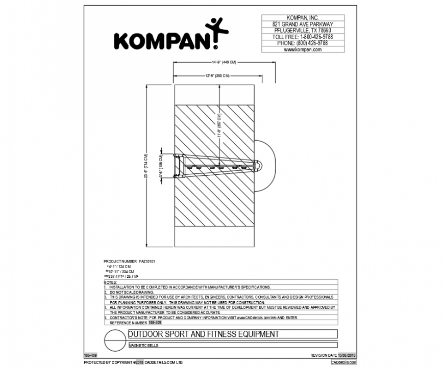 Outdoor sport and fitness equipment of garden dwg file