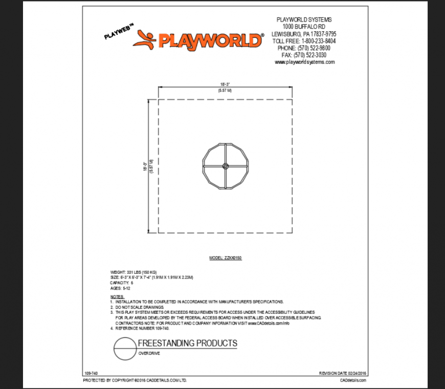 Over drive play equipment model design of school theme park dwg file