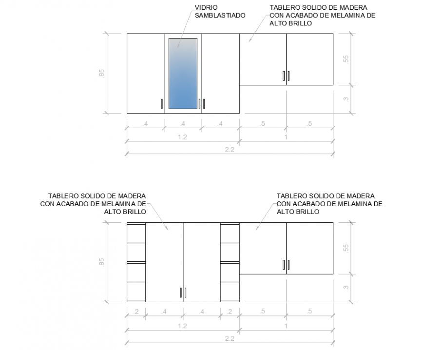 Overhead storage working drawing in dwg AutoCAD file.