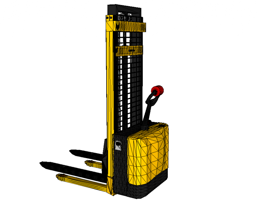 Pallet lift truck dwg file