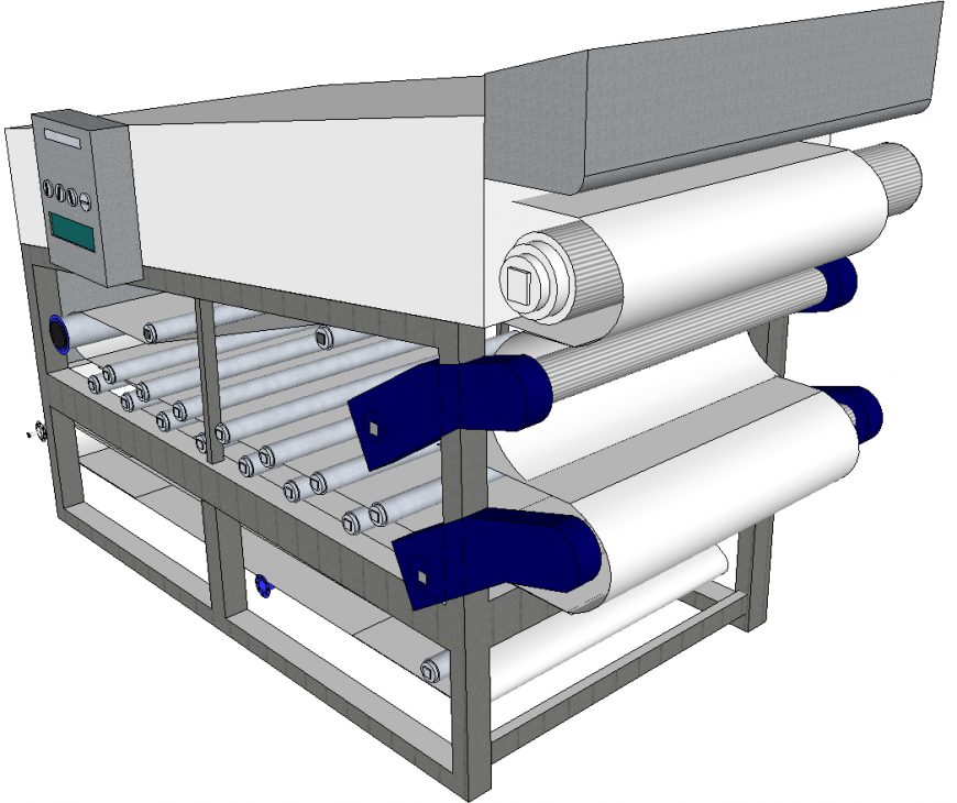 Paper mill machine plan detail dwg file.