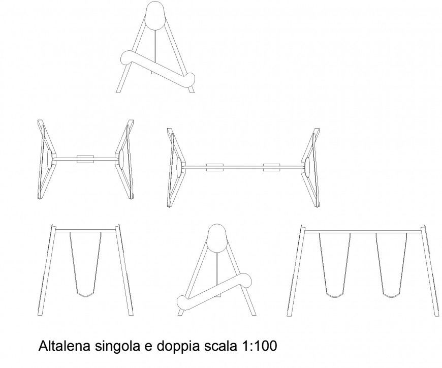 Park amentias elevation layout file