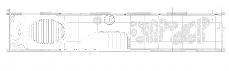 Park detail plan 2d view layout file