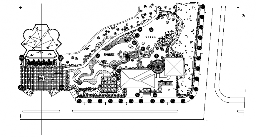 Park Landscape CAD drawings detail dwg file