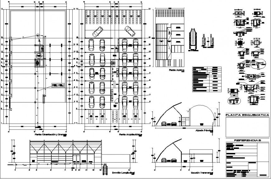 Parking plot in autocad dwg file .