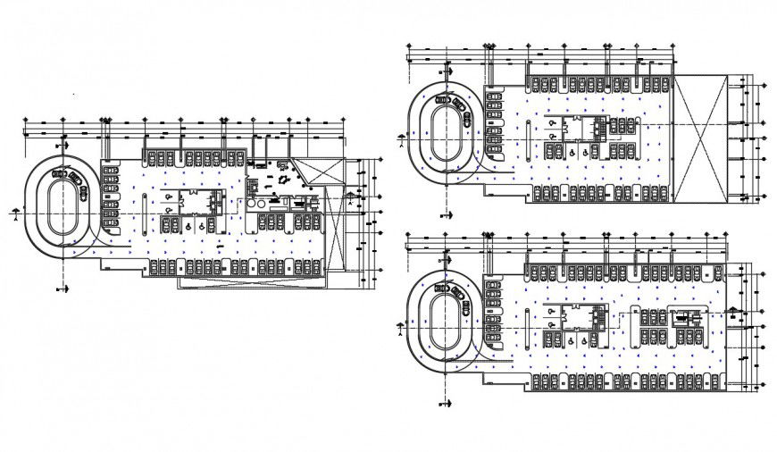 Parking space drawings detail 2d view plan autocad software file