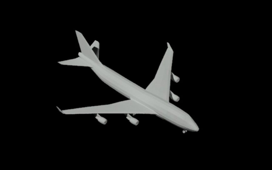 Passenger airplane 3d model cad drawing details dwg file
