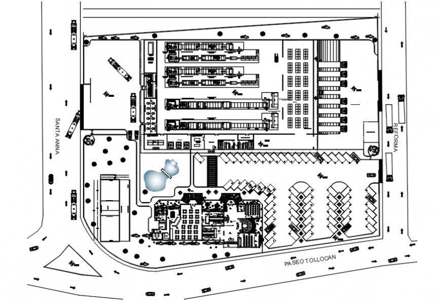 Pasta making plant industry distribution plan cad drawing details dwg file