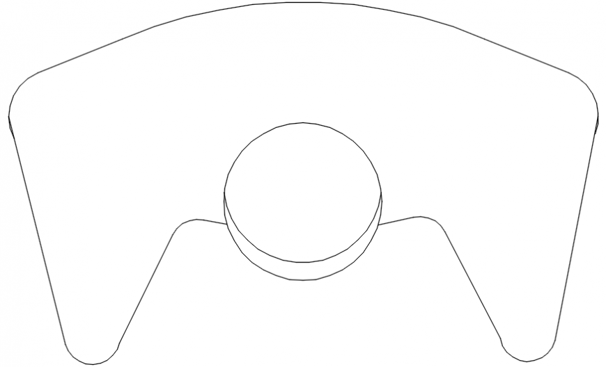 PCOTR screw elevation 2d block drawing details dwg file
