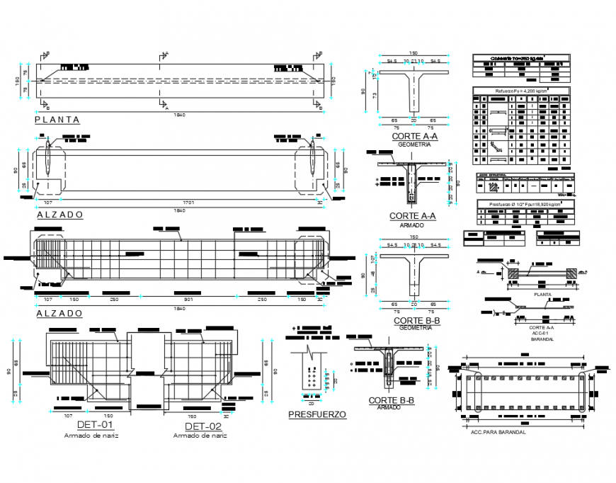 Pea-tonal bridge construction and structure cad drawing details dwg file