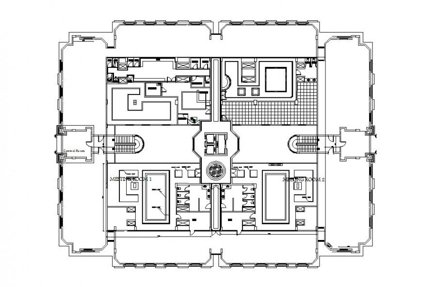 Pent house ceiling plan layout and design drawing details dwg file