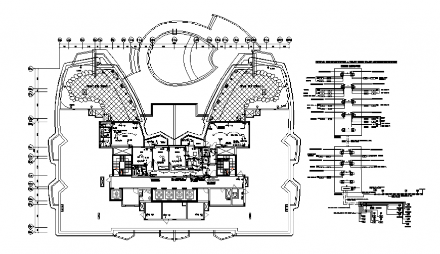 Pent house working planning autocad file