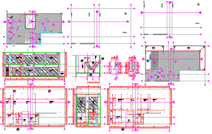Penthouse Architectural Design Plan Section Elevation Detail