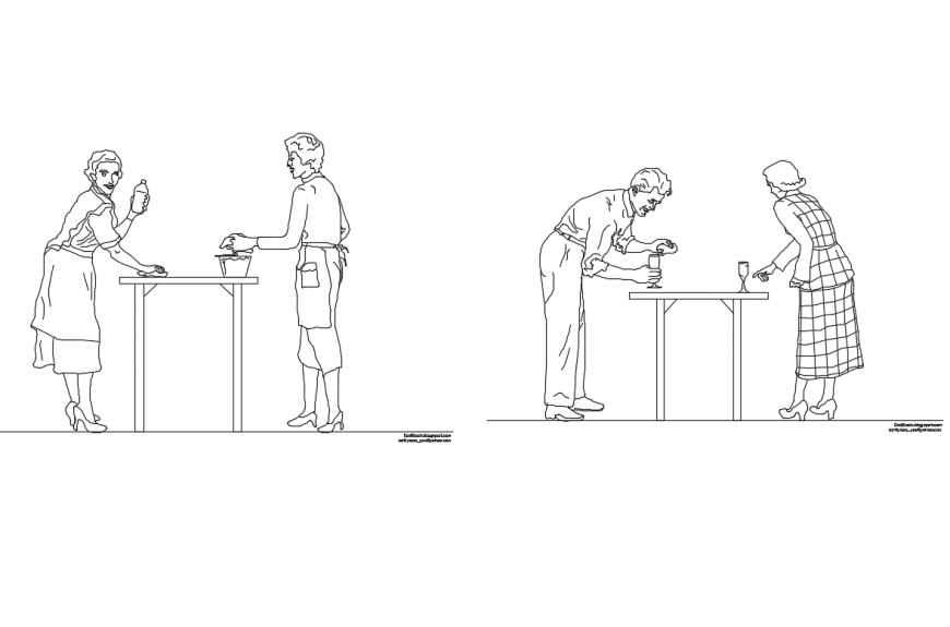 People act blocks cad drawing details dwg file