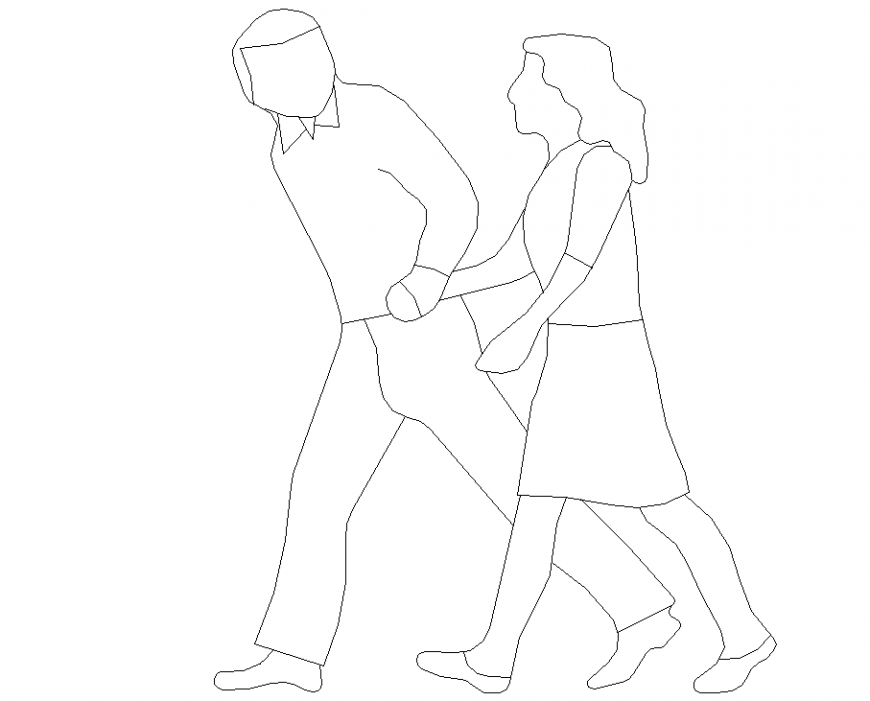 People couple plan with a detail dwg file.