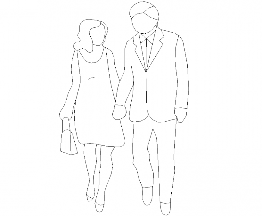 People couple plan with a detailed dwg file.
