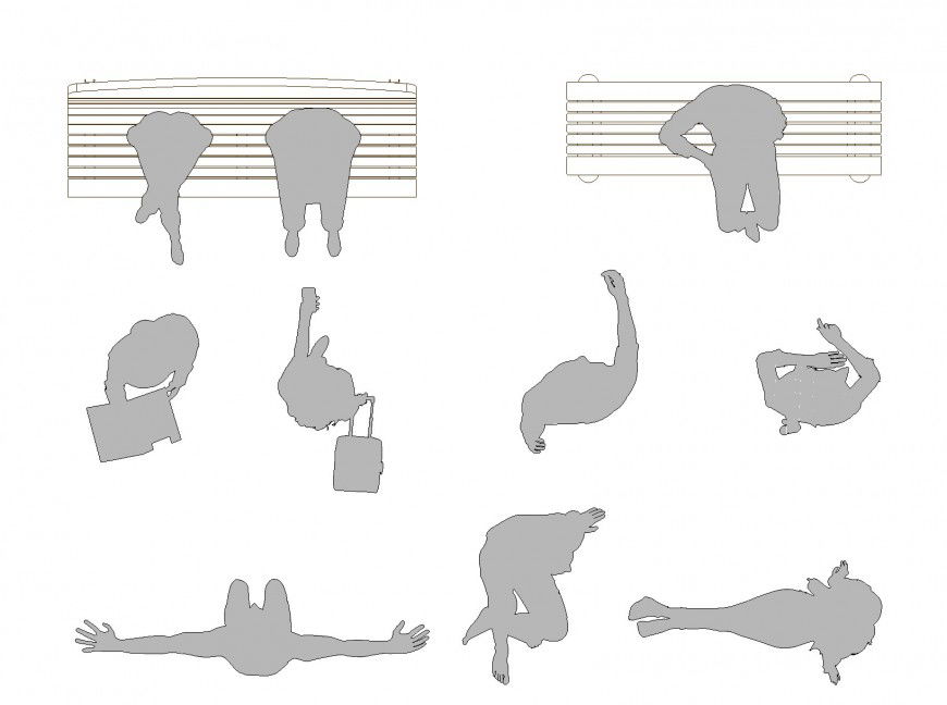 People plan view autocad file