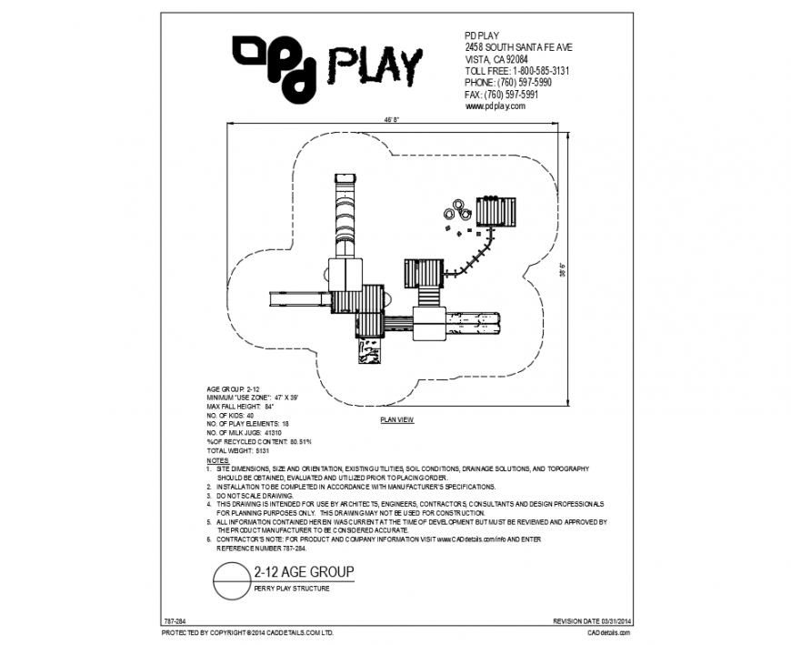 Perry kinder garden plan view with landscaping dwg file