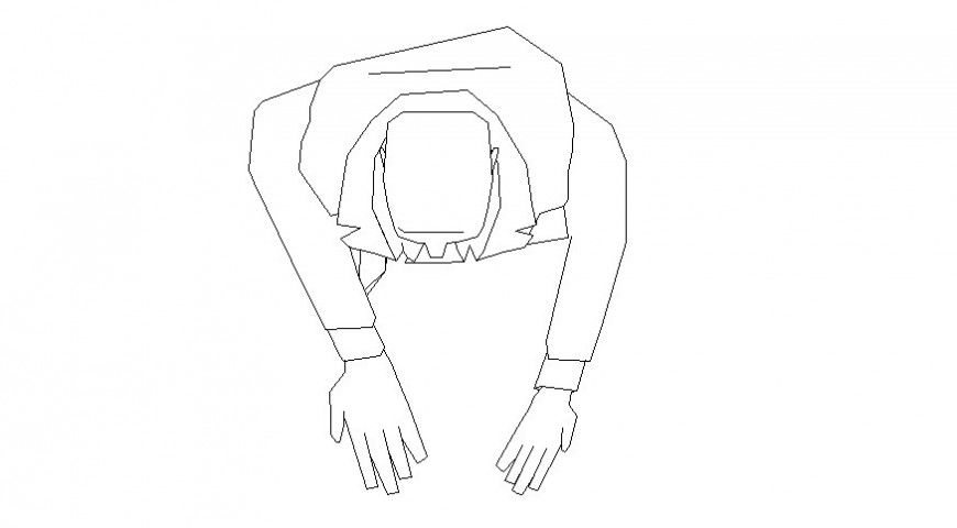 Person plan in block of AutoCAD file