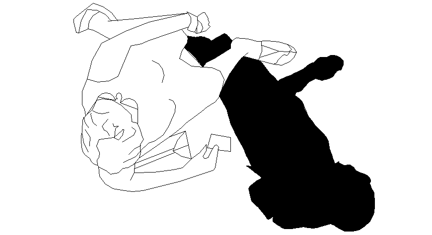 Person standing people block Auto cad dwg file