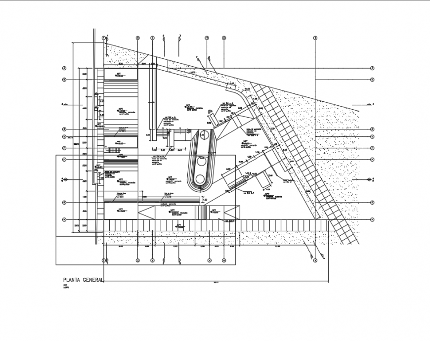 Peru skate garden landscaping structure cad drawing details dwg file