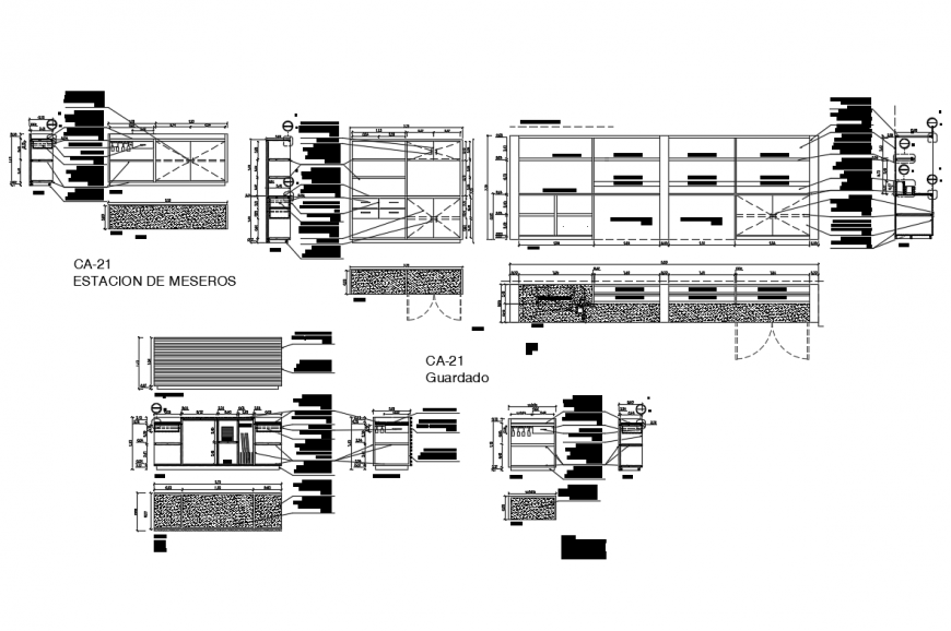 Pesters station and wall remote construction details of joinery restaurant dwg file