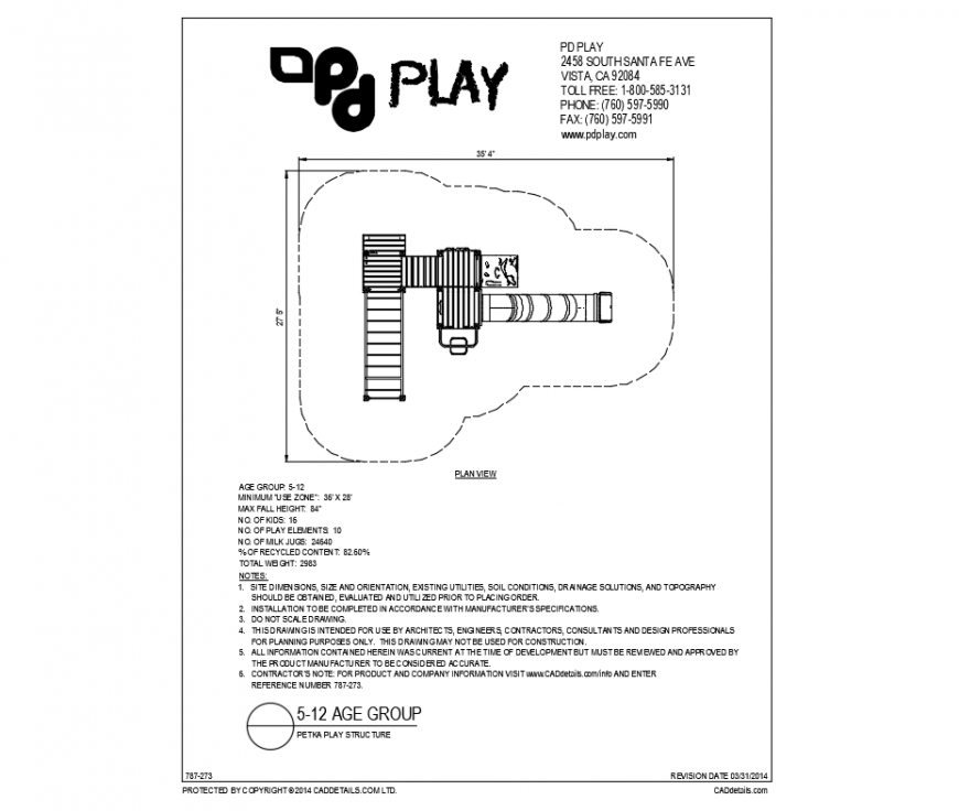 Petka small kinder park plan and structure details dwg file