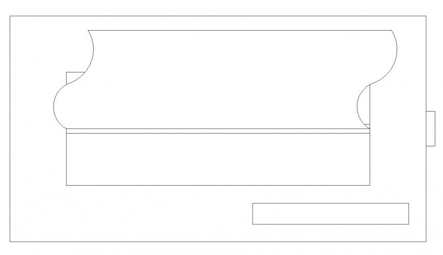 Piano table detail CAD furniture block layout file in autocad format