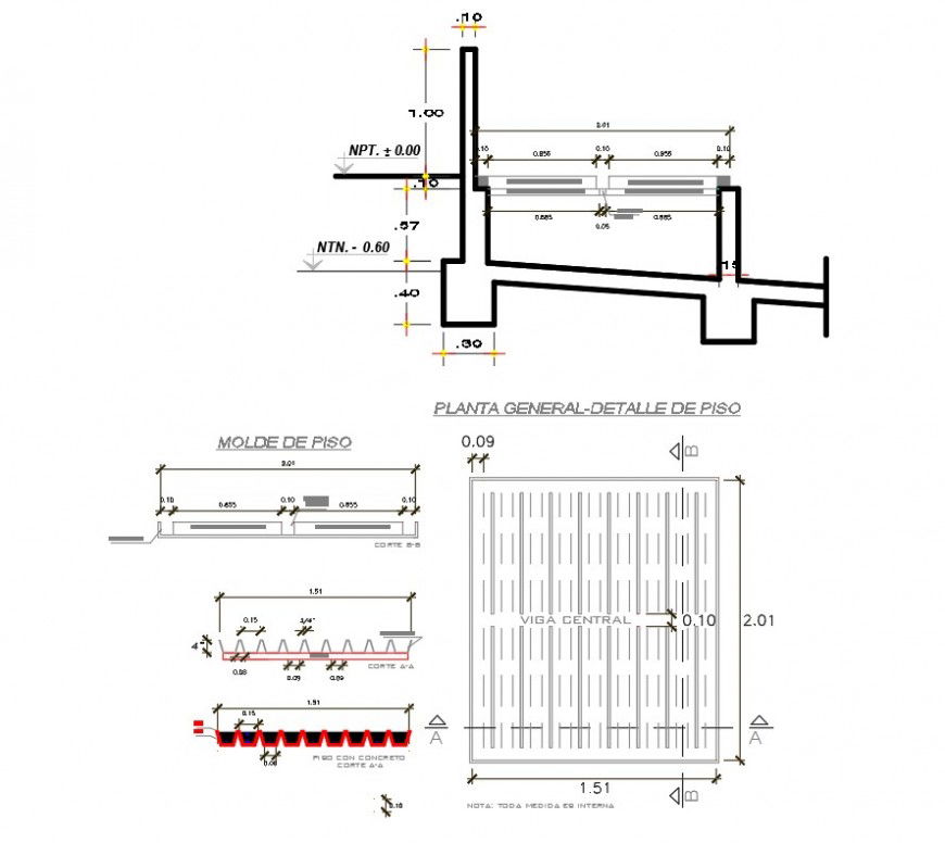 Pig farm pavilion plan and section dwg file