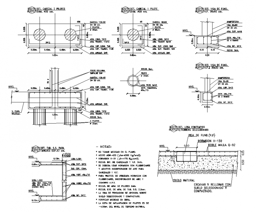 Pillar head detail drawing in dwg AutoCAD file.