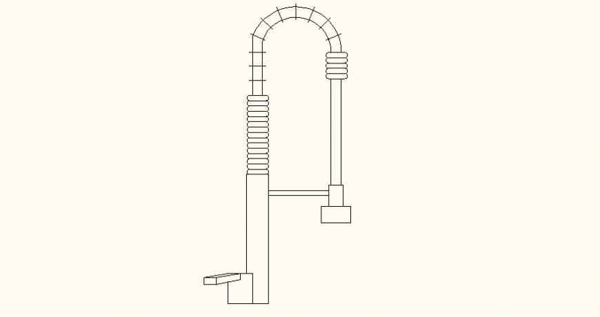 Pipe detail elevation detail autocad file