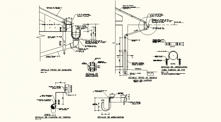 Pipe line design of residential area with detail for pipe dwg file