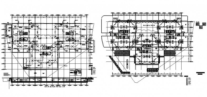 Pipe line installation floor plan in auto cad software