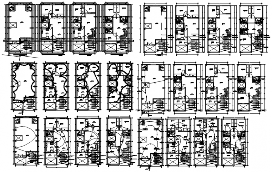 Pipe line installation of water for house and detail in AutoCAD